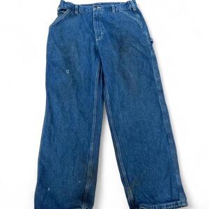 Carhartt Men's Blue and Navy Jeans